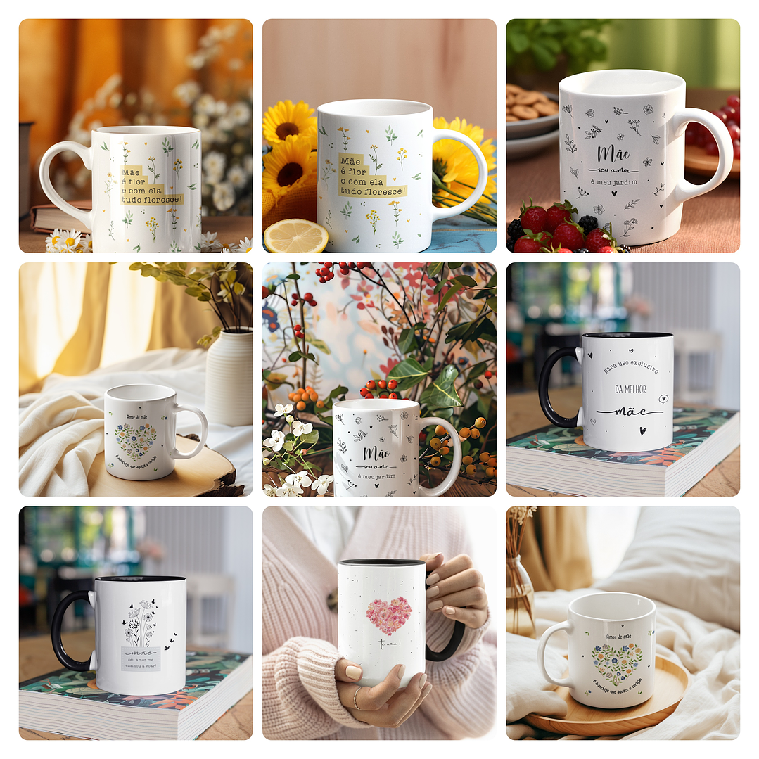 13 Artes para Caneca Dia das Mães Arquivo Editavel 5