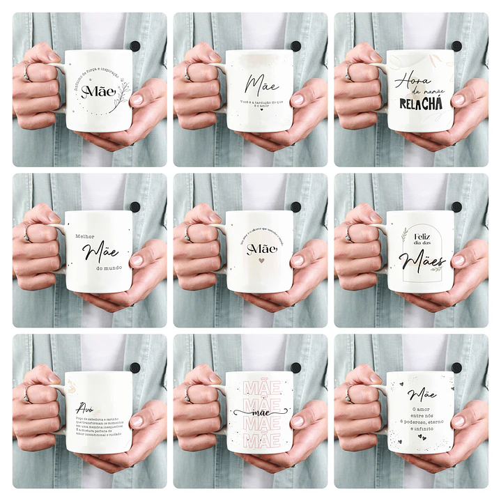 15 Artes para Caneca Dia das Mães Arquivo em Jpg  1
