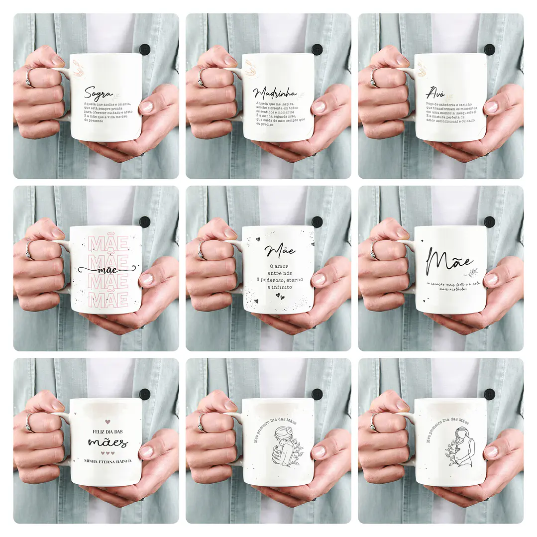 15 Artes para Caneca Dia das Mães Arquivo em Jpg  2