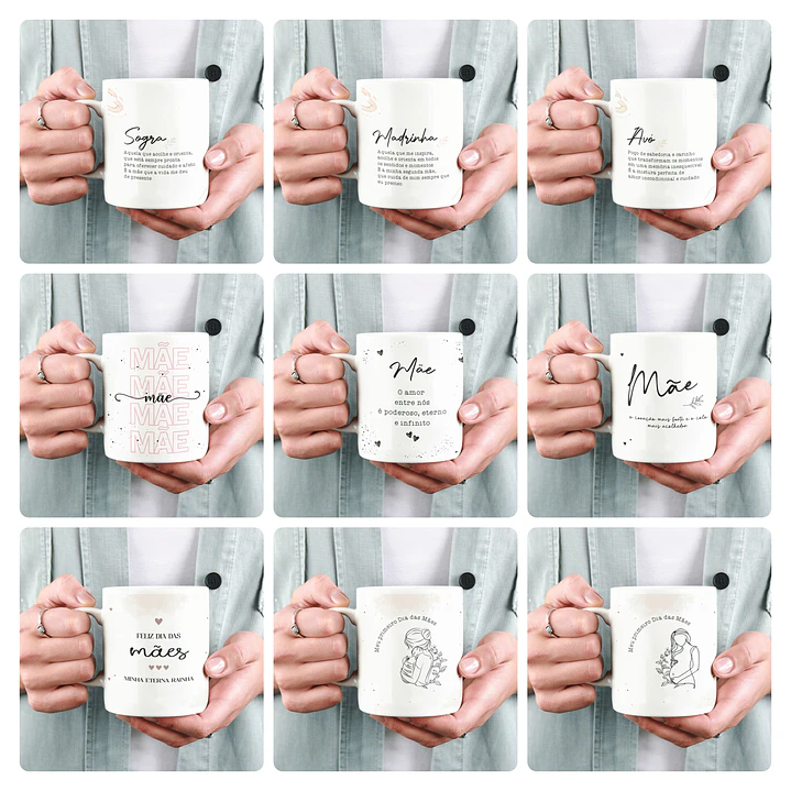 15 Artes para Caneca Dia das Mães Arquivo em Jpg  2