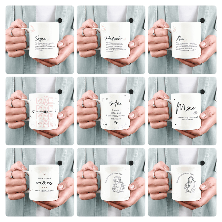 15 Artes para Caneca Dia das Mães Arquivo em Jpg  2