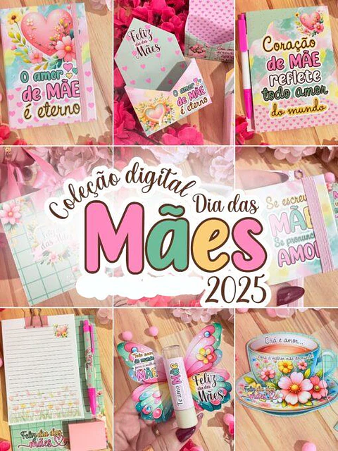 Arquivos de Corte Mimos Dia das Mães em Pdf  