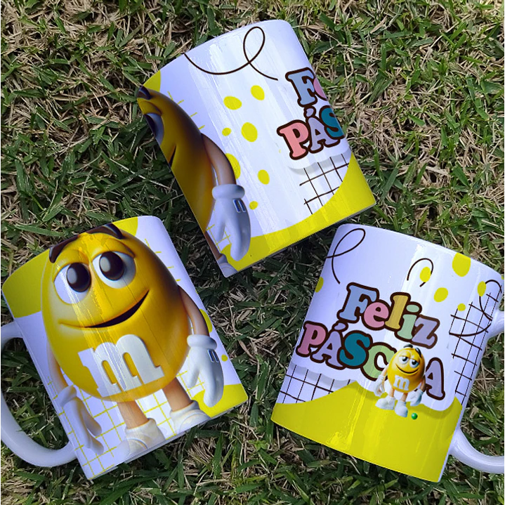 9 Artes para Canecas MMs Páscoa 3D Arquivo em Jpg 6