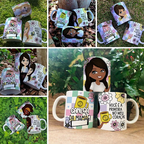 10 Artes para Caneca da Mãmãe Dia das Mães Arquivo Editável
