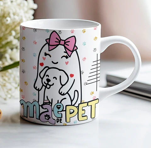 11 Artes para Caneca Dia das Mães Flork Super Mãe Arquivo Editável 