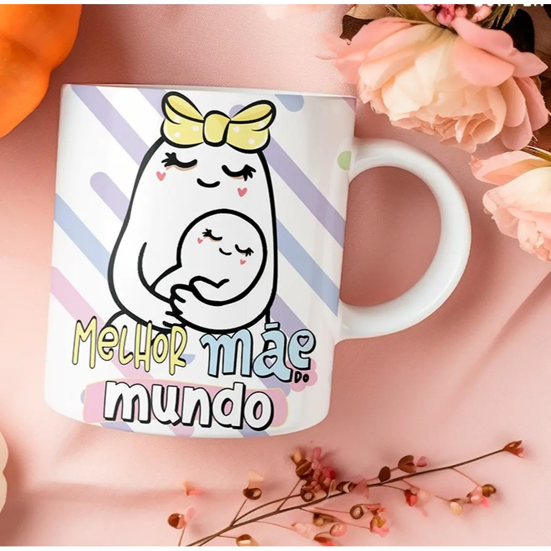 11 Artes para Caneca Dia das Mães Flork Super Mãe Arquivo Editável  3