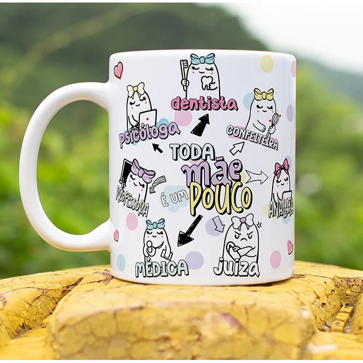 11 Artes para Caneca Dia das Mães Flork Super Mãe Arquivo Editável  5