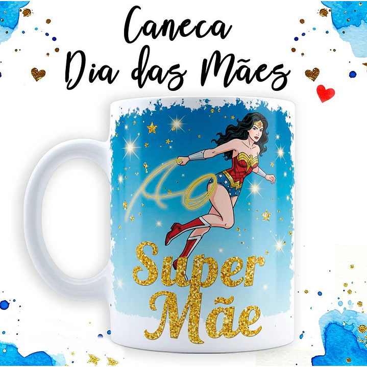 18 Artes para Caneca Dia das Mãe Maravilha em Jpg  13