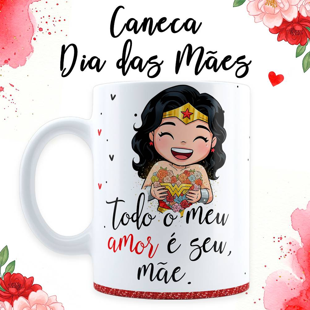 18 Artes para Caneca Dia das Mãe Maravilha em Jpg  17