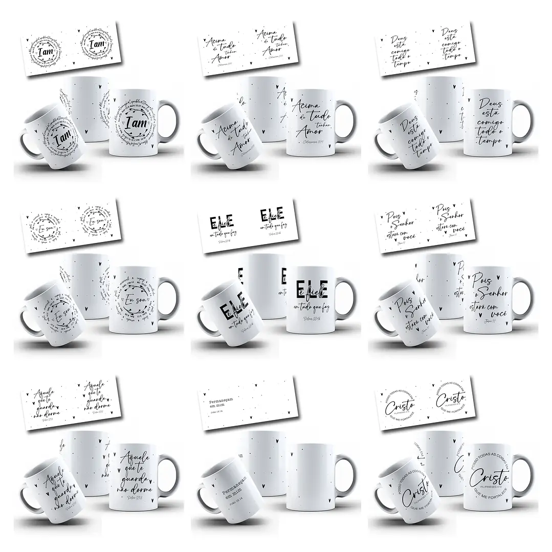 50 Artes para Caneca Salmos e Proverbios Arquivo em Jpg  1
