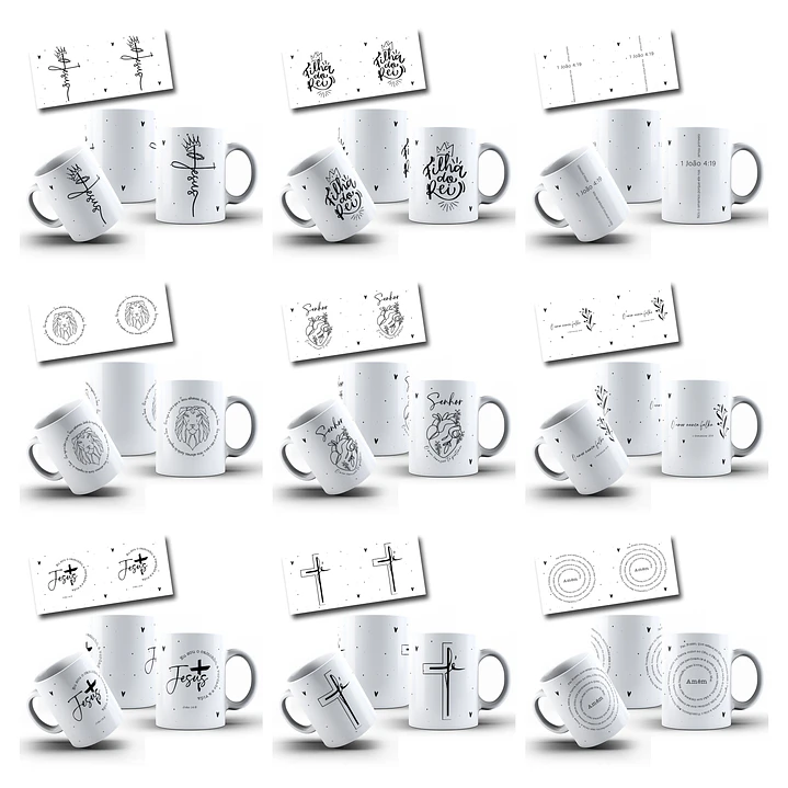 50 Artes para Caneca Salmos e Proverbios Arquivo em Jpg  2