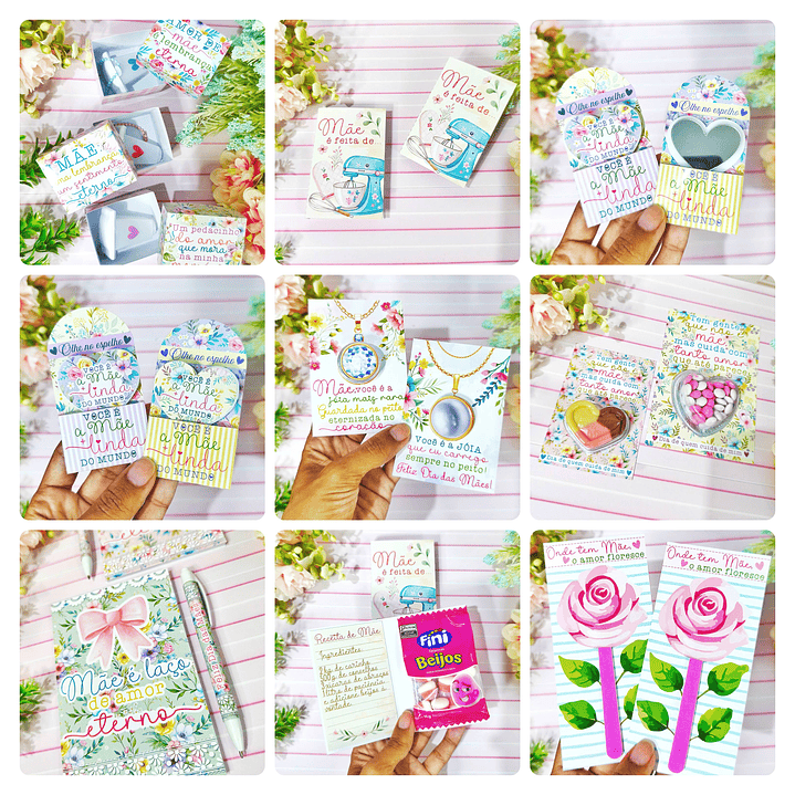 Arquivos de corte Dia das Mães Mimos em Png 1