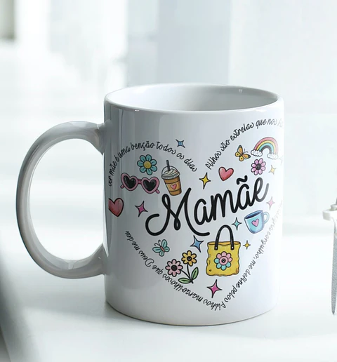 10 Artes para Canecas Minimalistas Mães Arquivo em Jpg