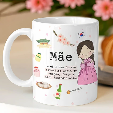 Artes Caneca Mãe Você é meu dorama favorito em Jpg 