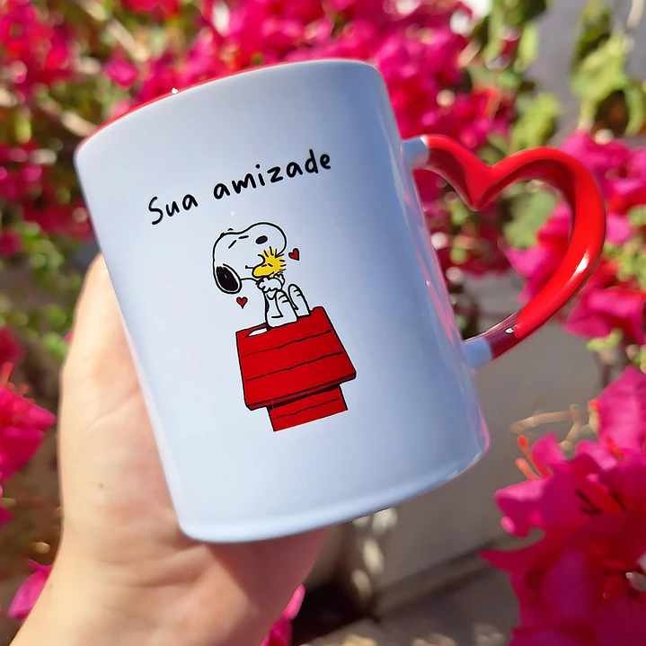 Artes Caneca Snoopy Coisas que me fazem feliz em Jpg  2