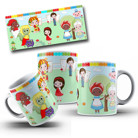7 Artes para Caneca Desenhos Nostalgia Arquivo em Jpg