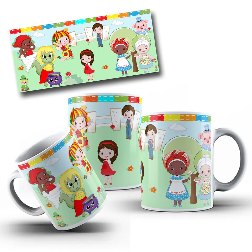 7 Artes para Caneca Desenhos Nostalgia Arquivo em Jpg 1