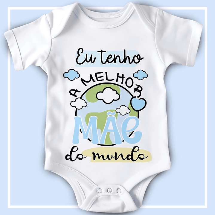 12 Artes para Body Infantil Dia das Mães Arquivo Editável  14