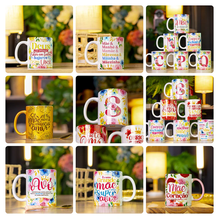50 Artes para Caneca Dia das Mães Mãe Arquivo em Jpg 3