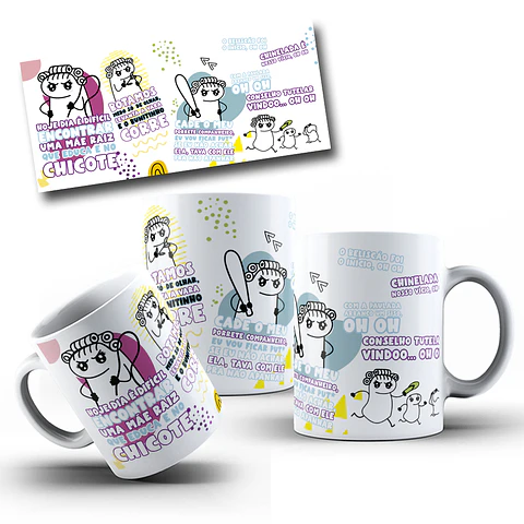 3 Artes para Caneca Flok Dia Das Mães em Jpg