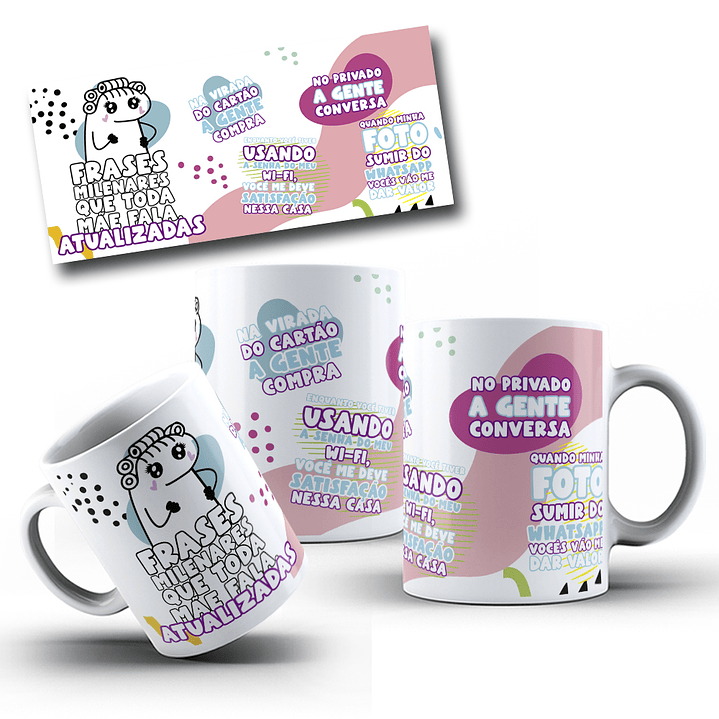 3 Artes para Caneca Flok Dia Das Mães em Jpg 2