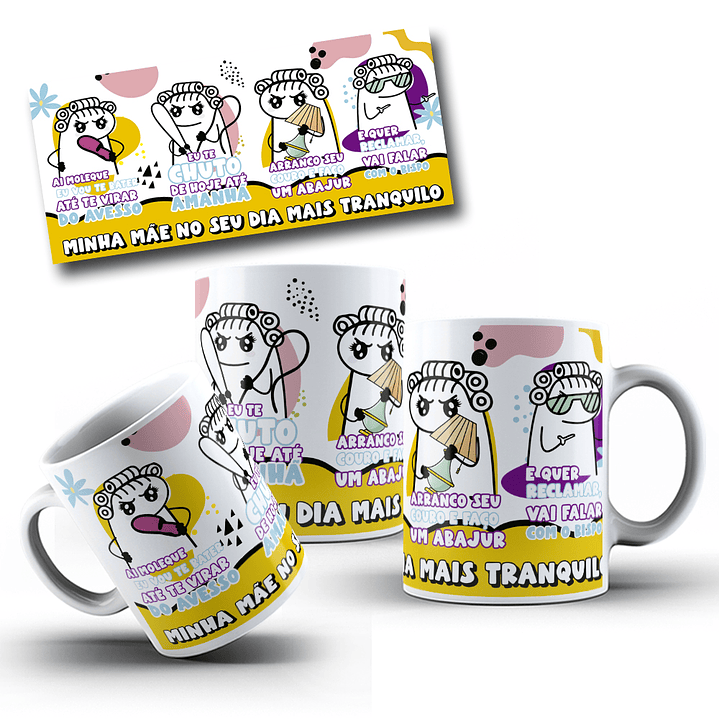 3 Artes para Caneca Flok Dia Das Mães em Jpg 3