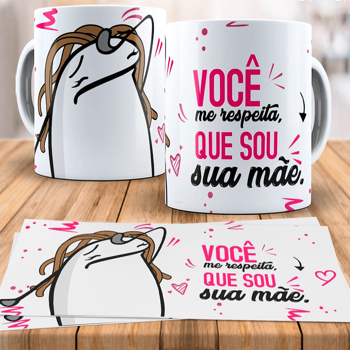 8 Artes para Caneca Flork Dia das Mãe Arquivo em Jpg  2