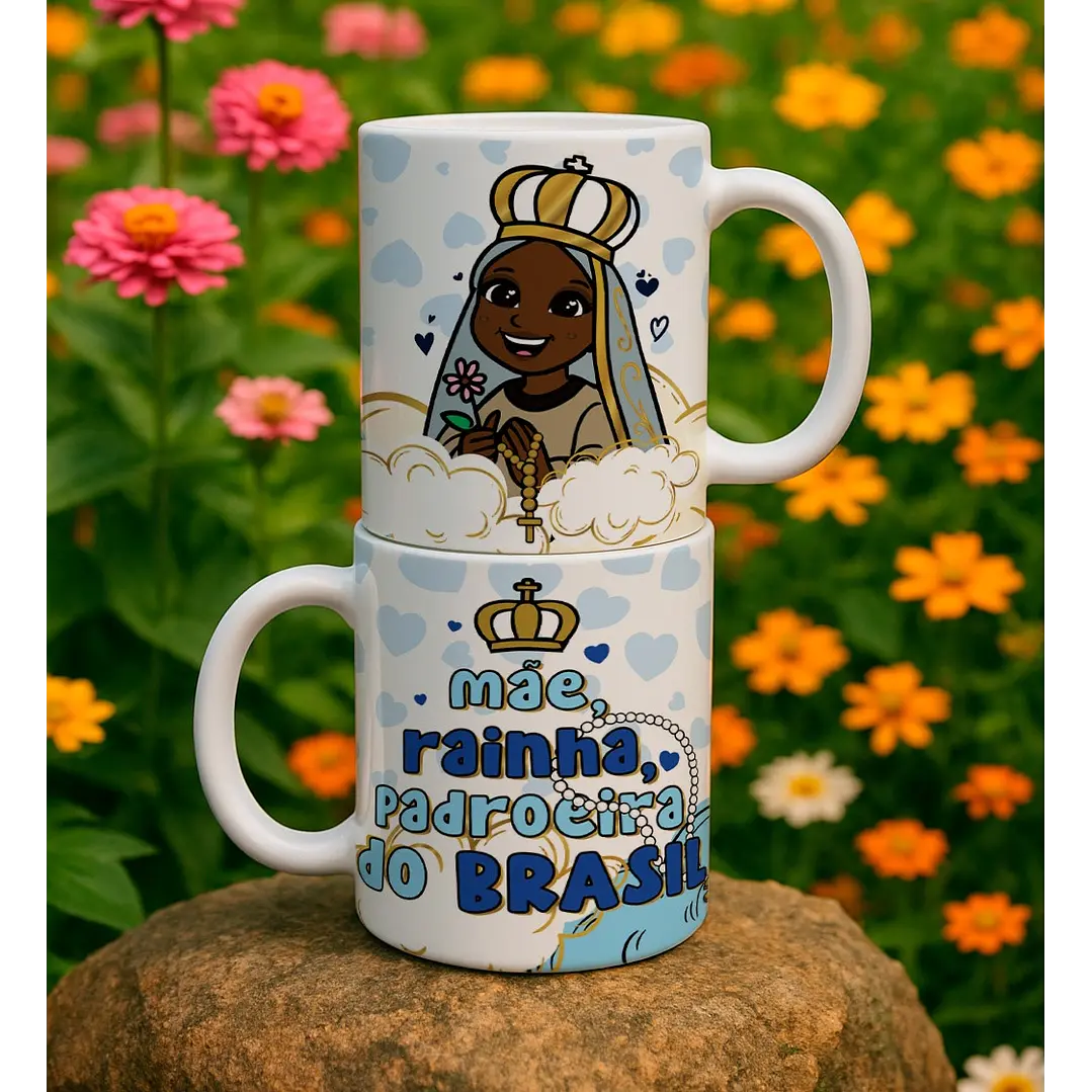 10 Artes para Caneca Nossa Senhora Aparecida Arquivo Editável  1