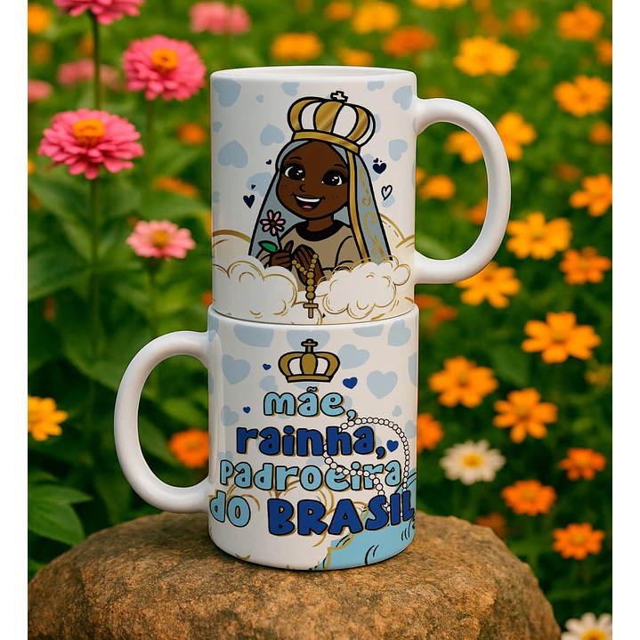 10 Artes para Caneca Nossa Senhora Aparecida Arquivo Editável  1