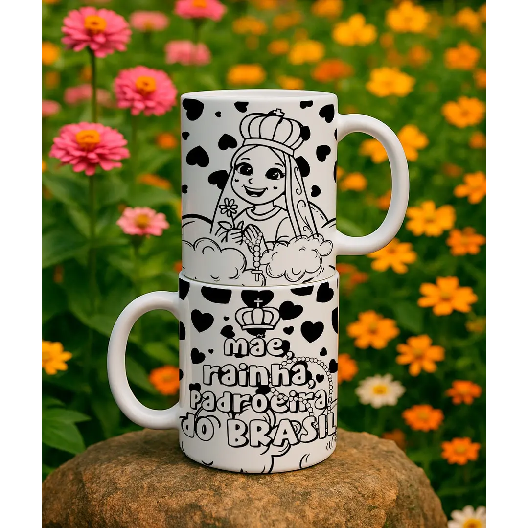 10 Artes para Caneca Nossa Senhora Aparecida Arquivo Editável  3