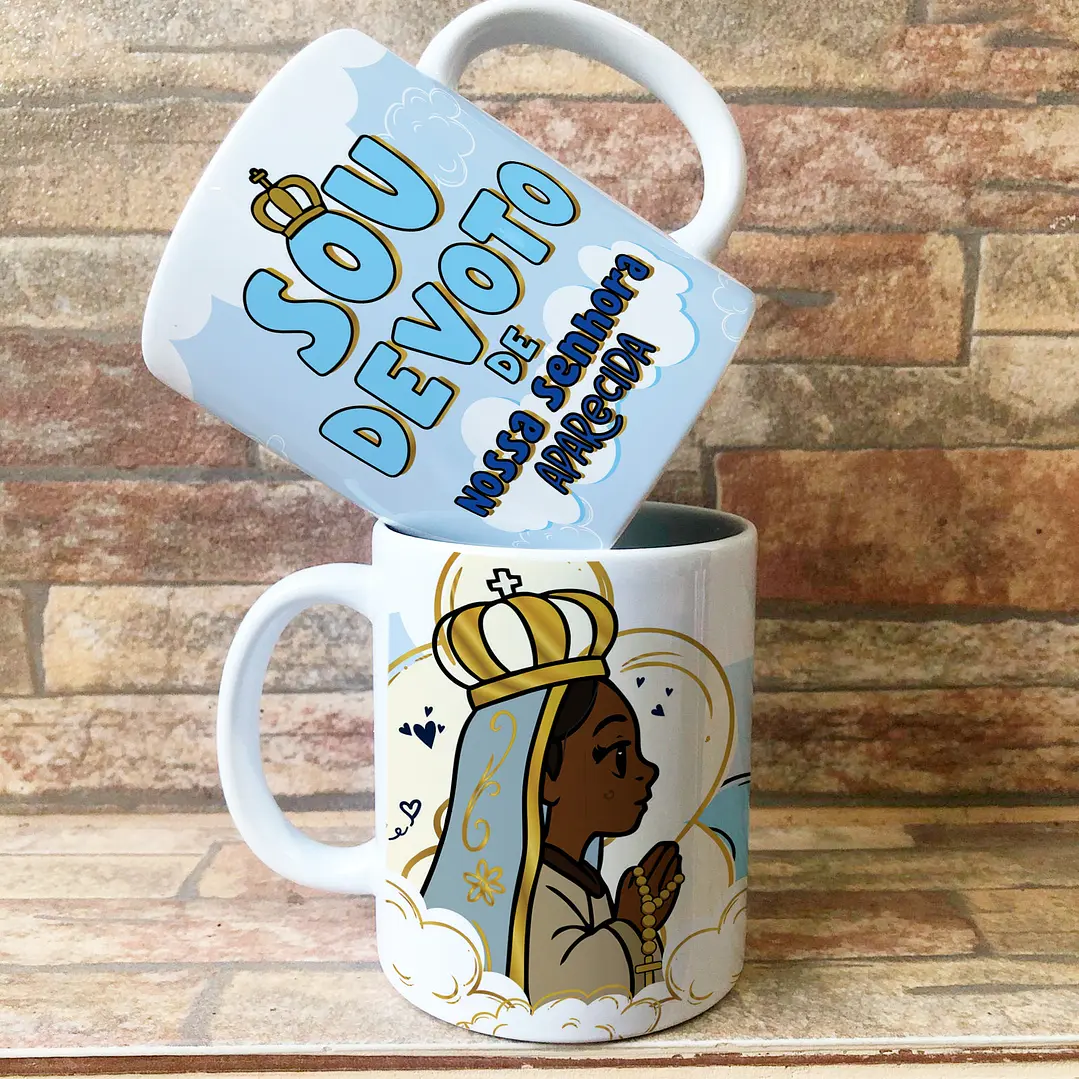 10 Artes para Caneca Nossa Senhora Aparecida Arquivo Editável  6