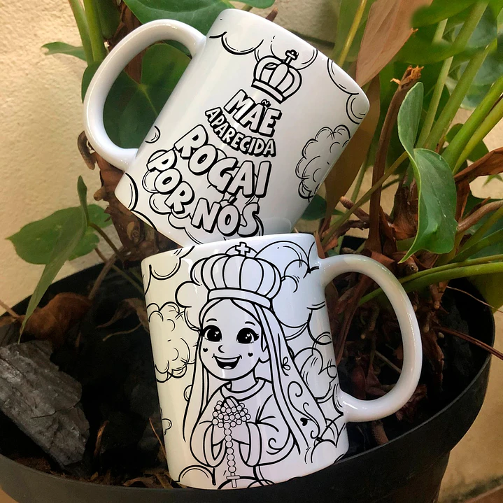 10 Artes para Caneca Nossa Senhora Aparecida Arquivo Editável  7