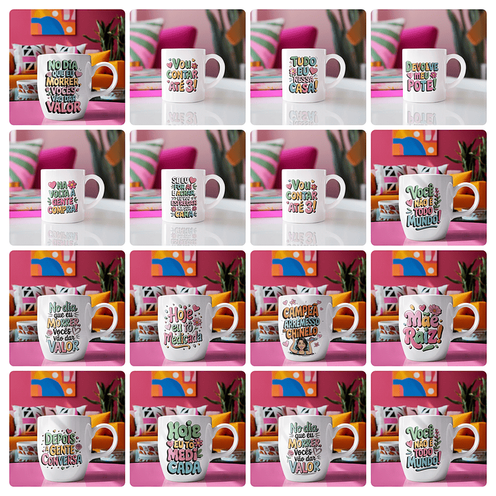 28 Artes para Caneca Mãe Raiz Dia das Mães Arquivo em Jpg  3