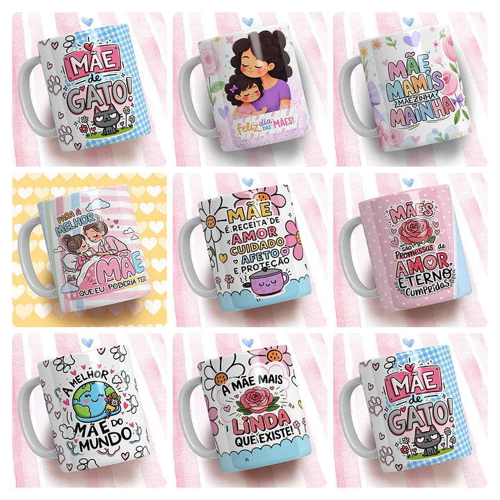 30 Artes para Caneca Dia das Mães Arquivo em Jpg 2