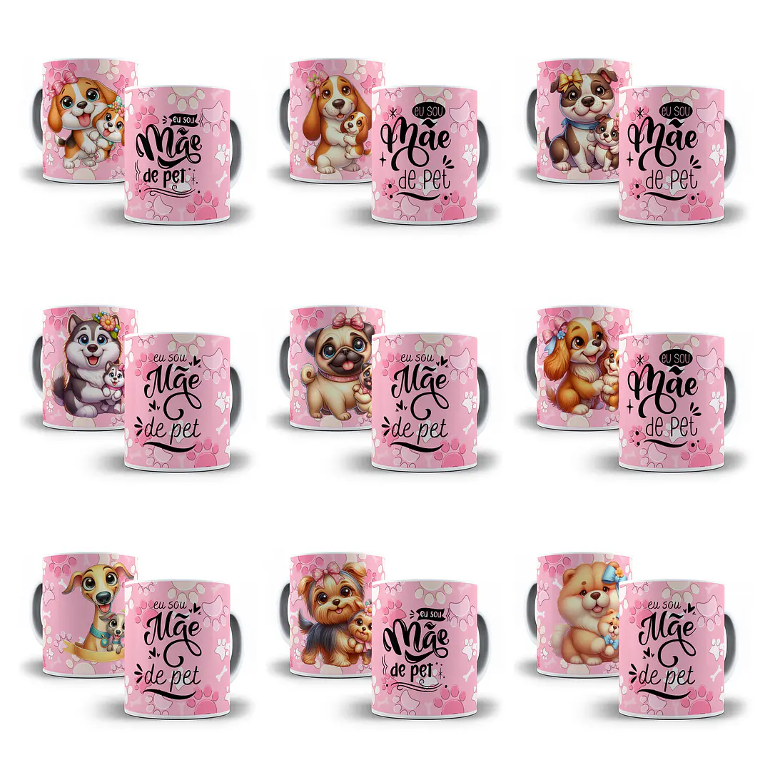 34 Artes para Caneca Mãe de Pet Dog Arquivo em Jpg  2