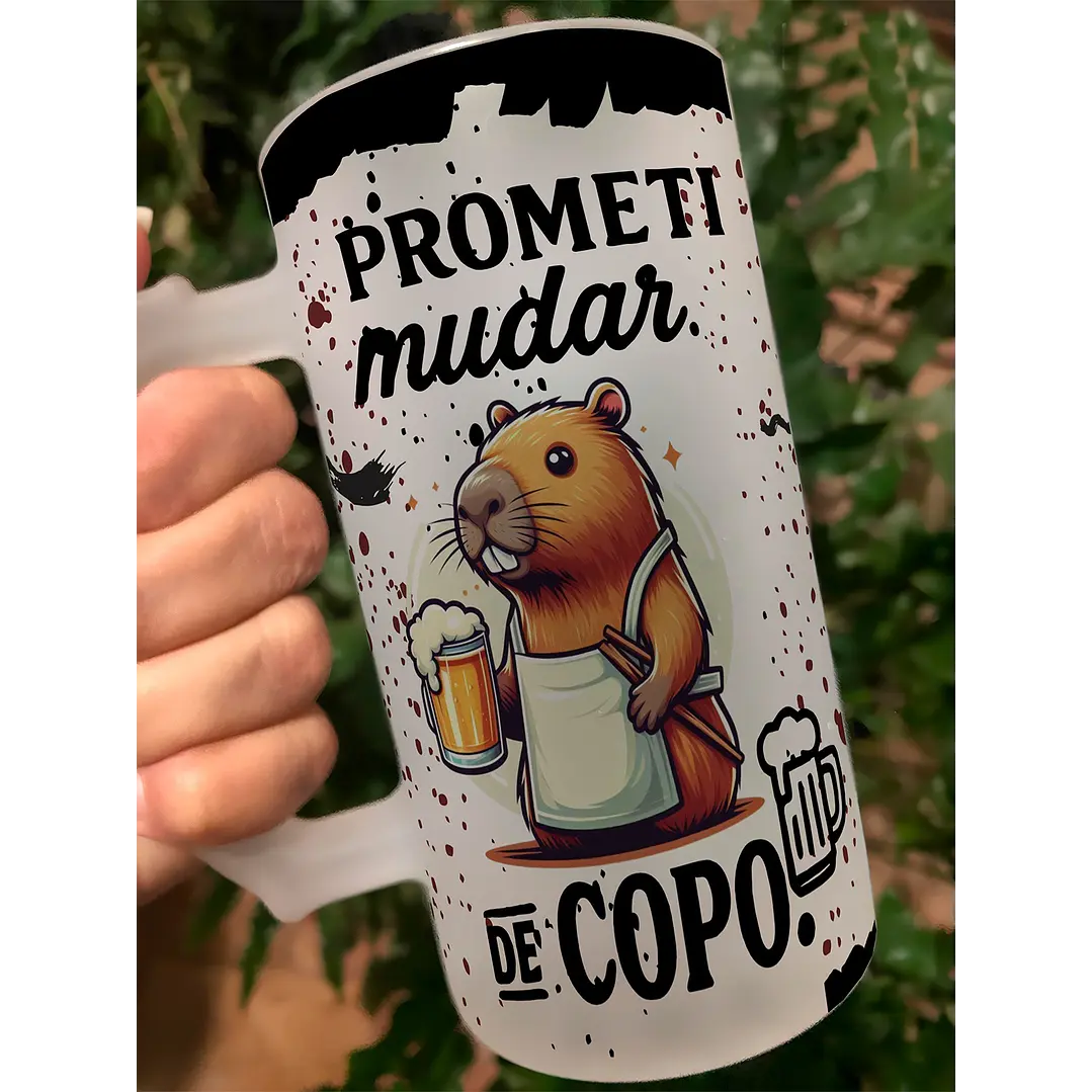 10 Artes para Copo Capivarinha Frases Chopp Arquivo em Editável  1