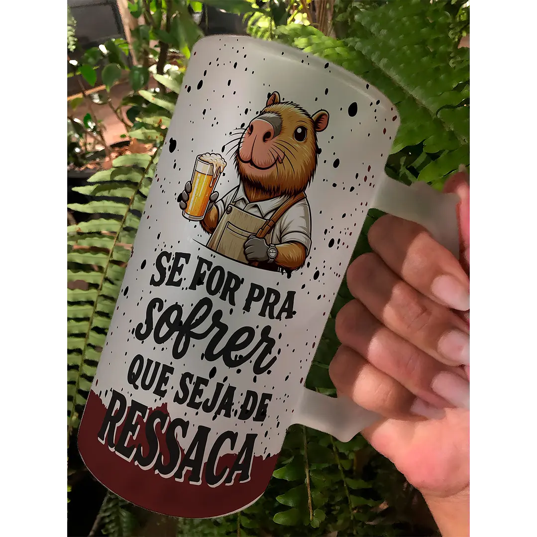 10 Artes para Copo Capivarinha Frases Chopp Arquivo em Editável  3