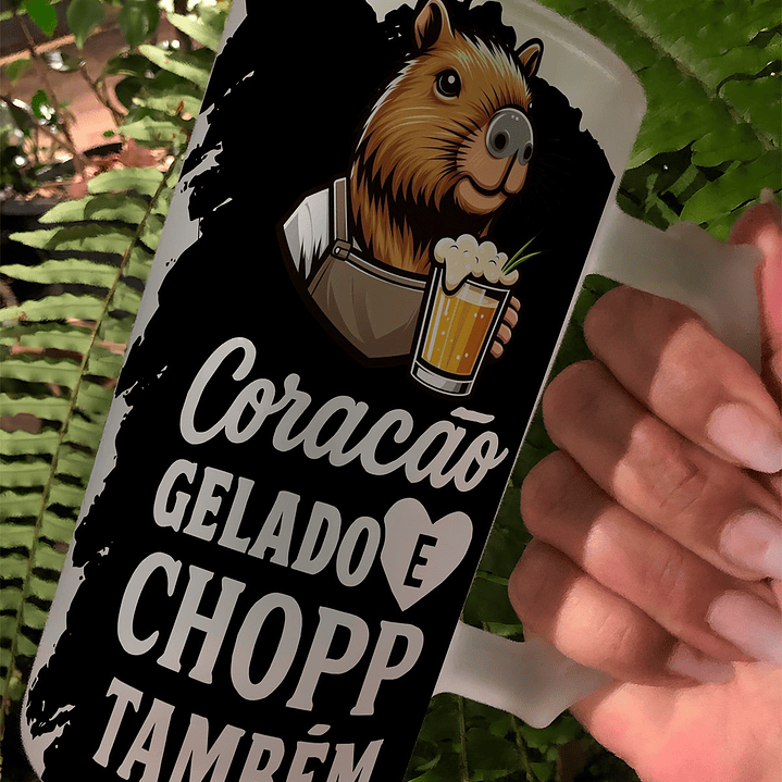 10 Artes para Copo Capivarinha Frases Chopp Arquivo em Editável  4