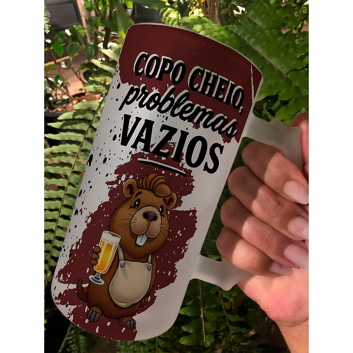 10 Artes para Copo Capivarinha Frases Chopp Arquivo em Editável  6