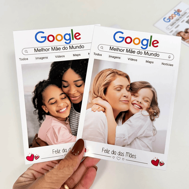 Arte Cartão Melhor Mãe do Mundo Google Arquivo de Editável em Canva para Baixar 1