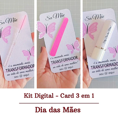 Card para Lixa e outros Dia das Mães Arquivo de Corte em PNG e PDF para Baixar