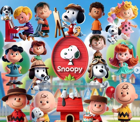 Kit Digital Snoopy em Png  