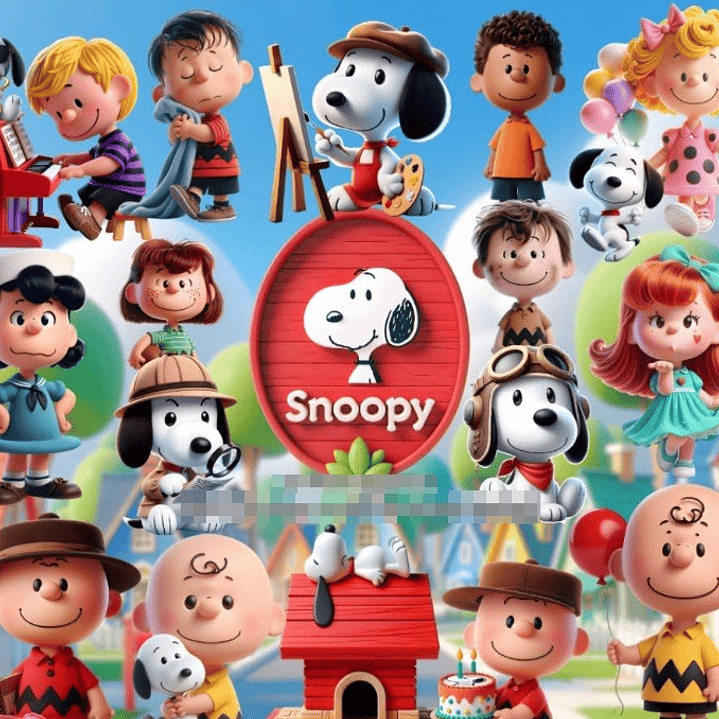 Kit Digital Snoopy em Png   1