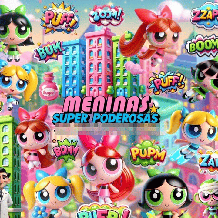 Kit Digital Meninas Super Poderosas em Png  1