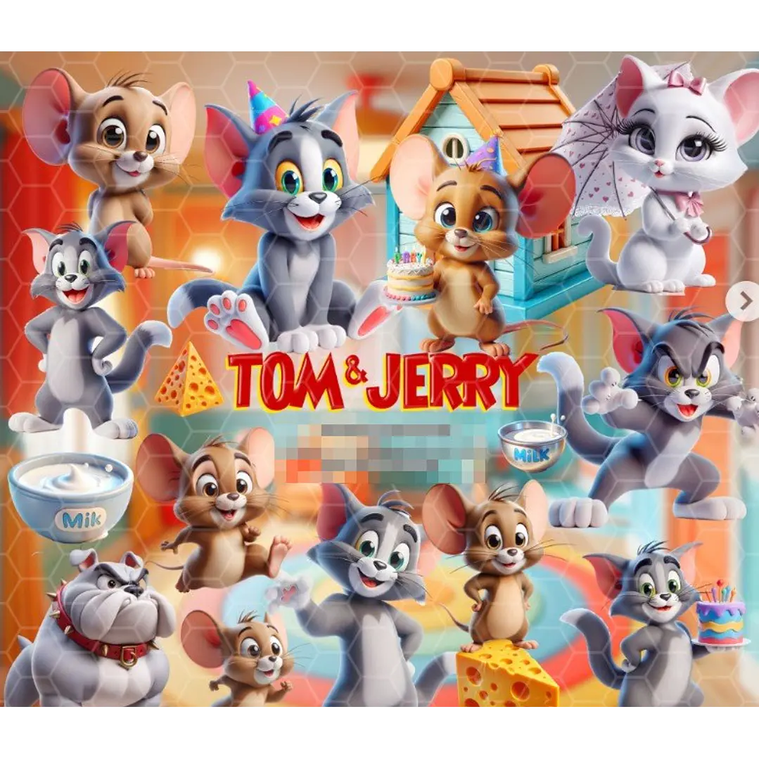 Kit Digital Tom e Jerry em Png  1