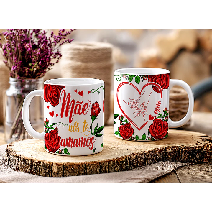 14 Artes para Caneca e Azulejo Dia das Mães  Arquivo Editável 9