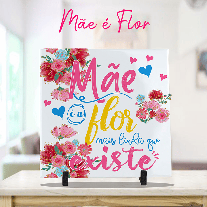 14 Artes para Caneca e Azulejo Dia das Mães  Arquivo Editável 11