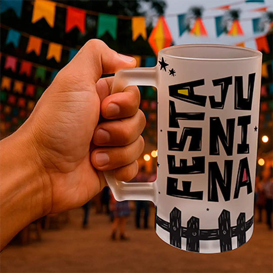 5 Artes para Copo Chopp Festa Junina Chopp Arquivo Editável 3