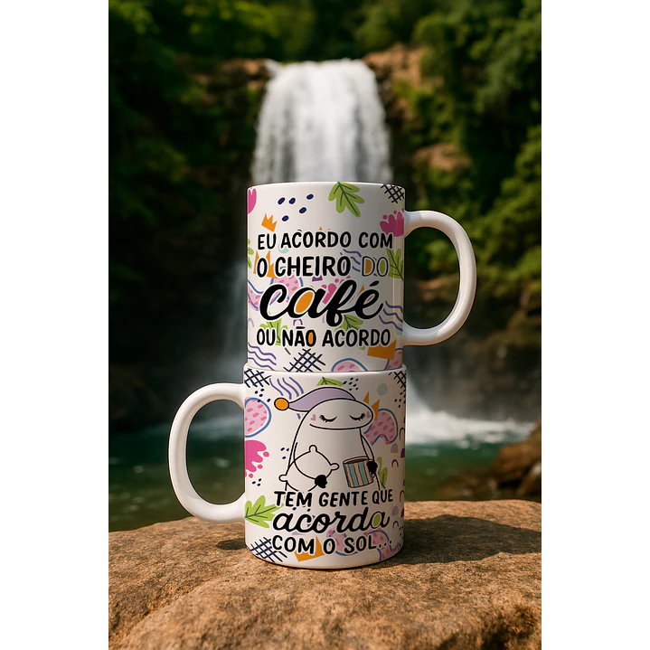 5 Artes para Caneca Flork Frases Café Arquivo Editável 2