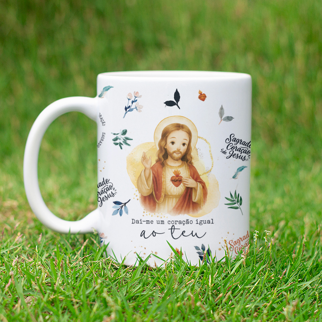 5 Artes para Caneca Sagrado Coração de Jesus Arquivo Editável   1